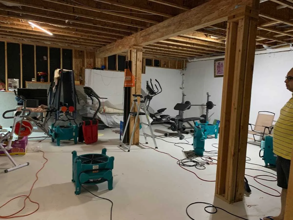 Basement drying equipment setup for Odor Removal & Deodorization in Keokuk
